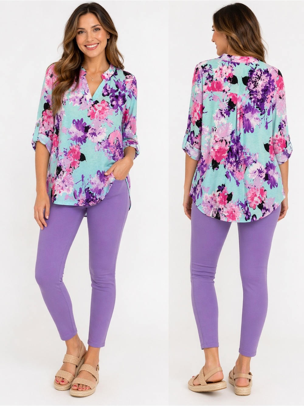 dear Scarlett Lavender High-Rise Magic Pant Leggings - Picture 3 of 3